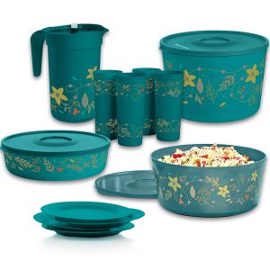 Tupperware® Holiday Holly Serving Set | Bowls, Plates, Tumblers & Pitc