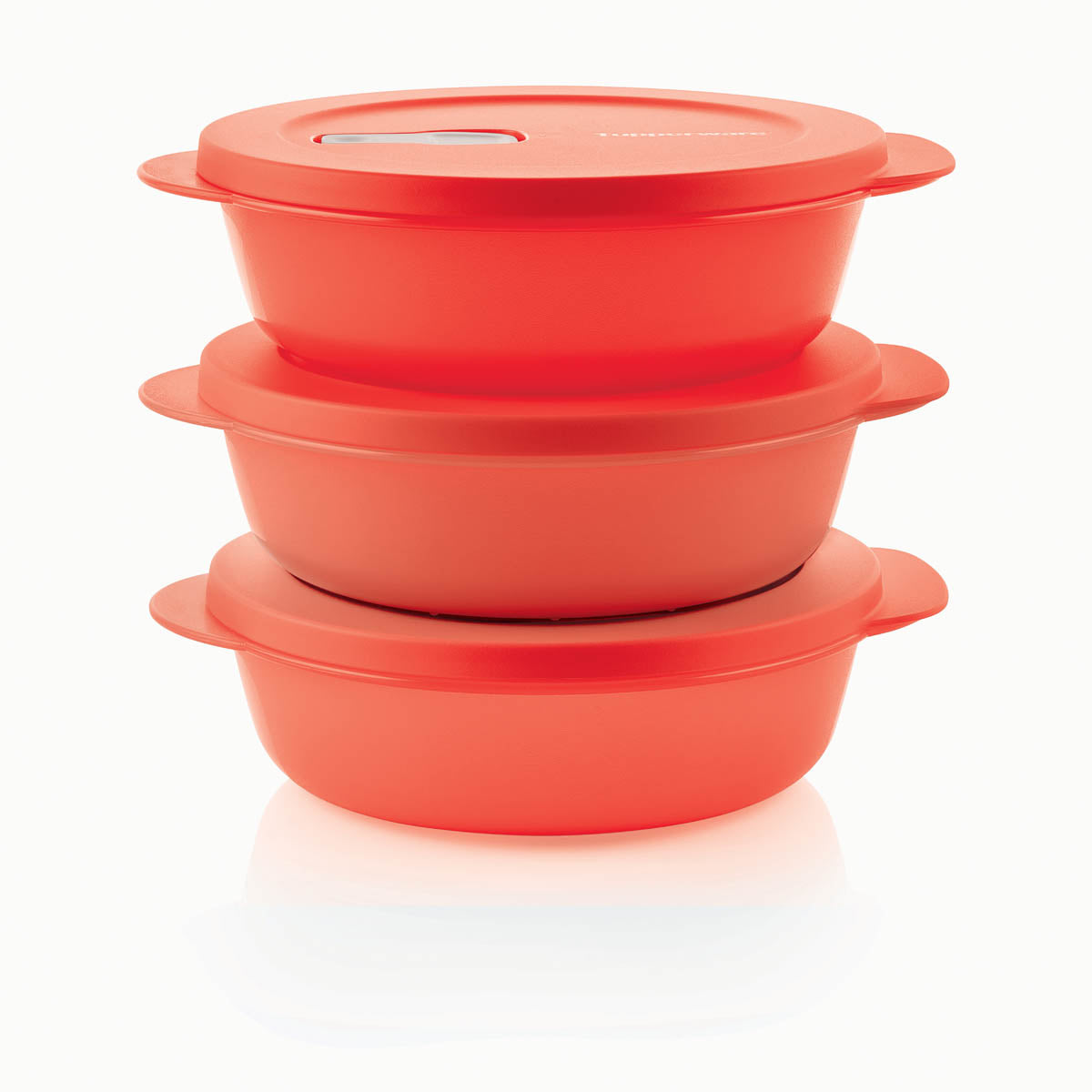 Tupperware® CrystalWave® Plus Round | Set of 3 | Microwave-Safe Contai
