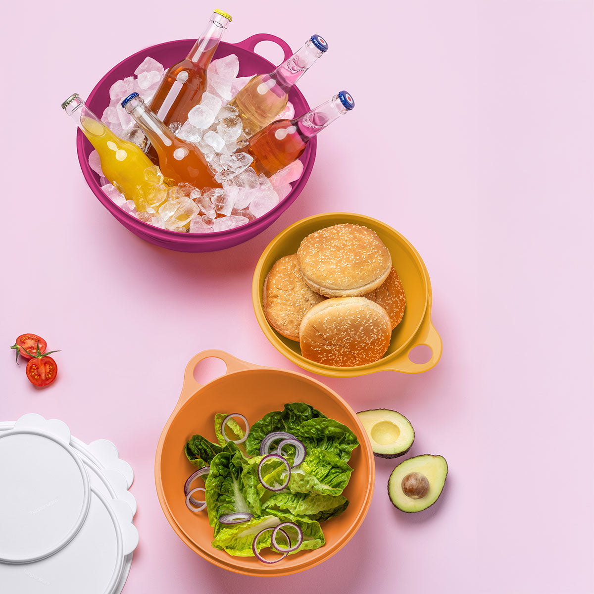 Tupperware® Thatsa® Bowls | Set of 3 | Airtight, Leakproof Mixing Bowl - Image 3